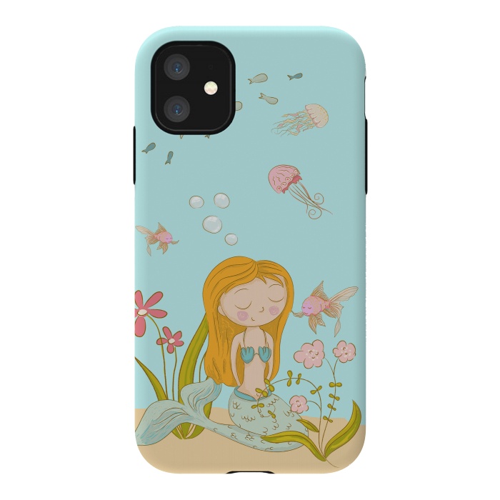 iPhone 11 StrongFit Little Mermaid by  Utart
