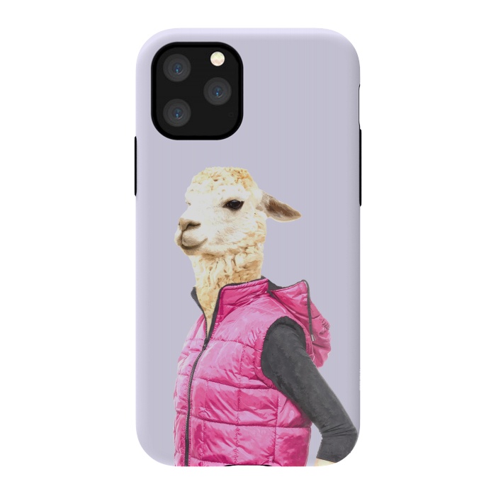 iPhone 11 Pro StrongFit Fashionable Llama Illustration by Alemi