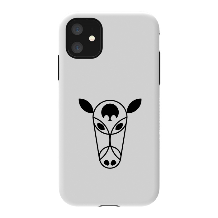 iPhone 11 StrongFit Bull Head by TMSarts