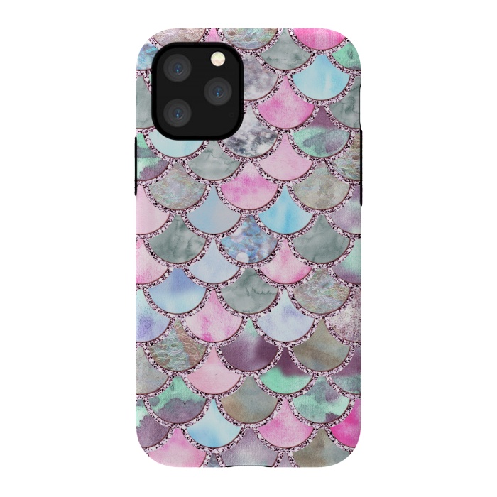 iPhone 11 Pro StrongFit Pastel Multicolor Mermaid Scales by  Utart