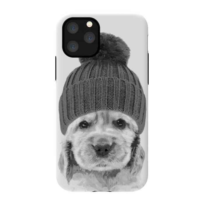 iPhone 11 Pro StrongFit Black and White Cocker Spaniel by Alemi