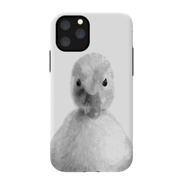 iPhone 11 Pro StrongFit Black and White Duckling by Alemi