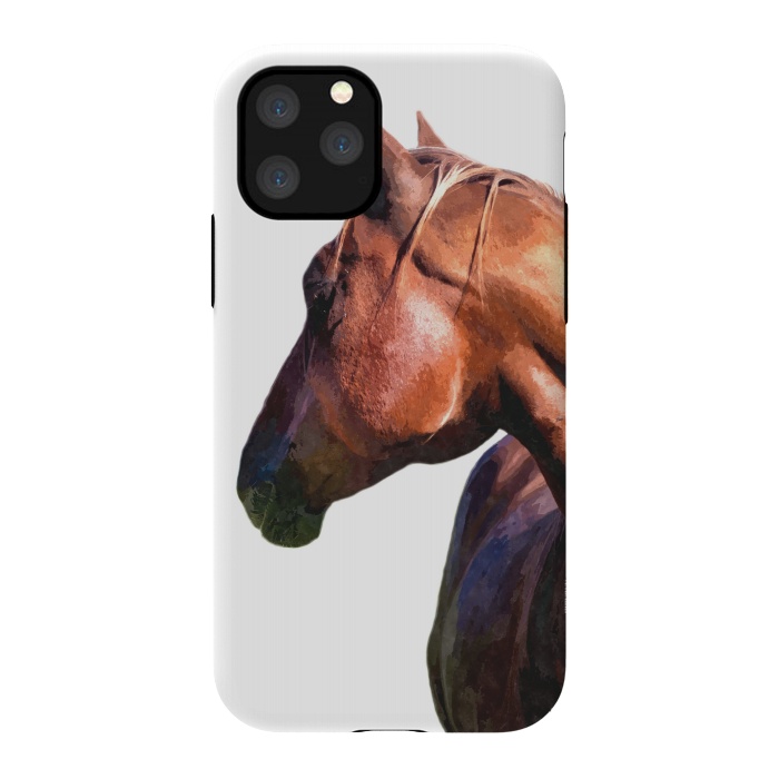 iPhone 11 Pro StrongFit Horse Portrait by Alemi