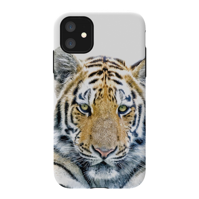 iPhone 11 StrongFit Tiger Portrait by Alemi