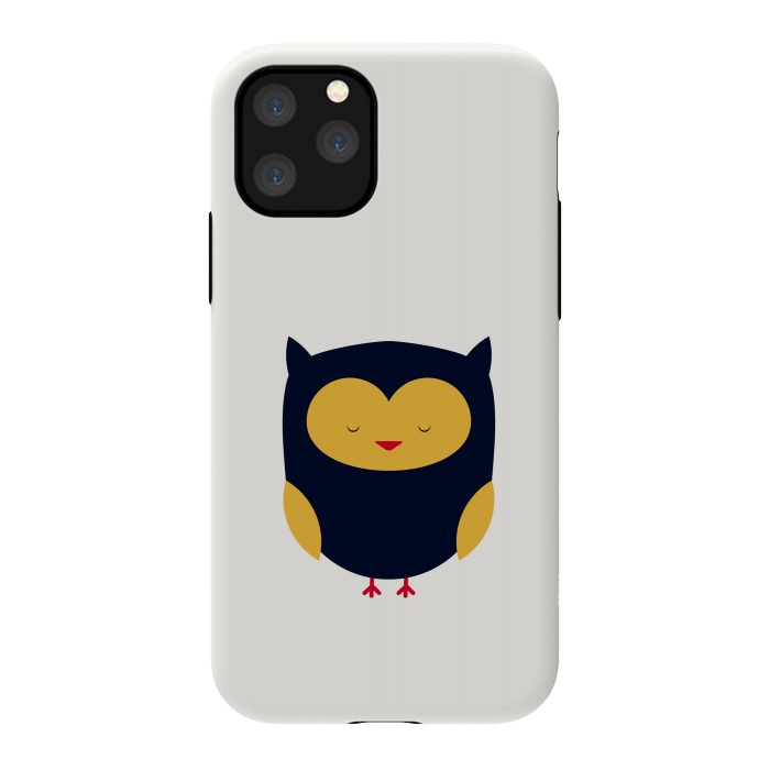 iPhone 11 Pro StrongFit cute little flat owl by TMSarts