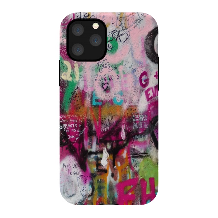 iPhone 11 Pro StrongFit Cool Graffiti Wall Art by Andrea Haase
