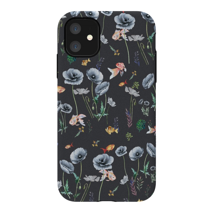 iPhone 11 StrongFit Fishes & Garden by ''CVogiatzi.
