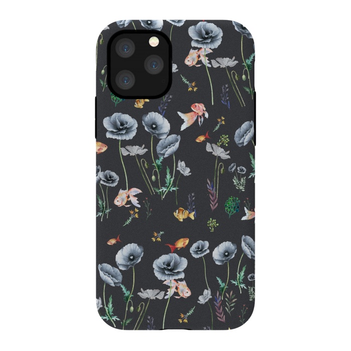 iPhone 11 Pro StrongFit Fishes & Garden by ''CVogiatzi.