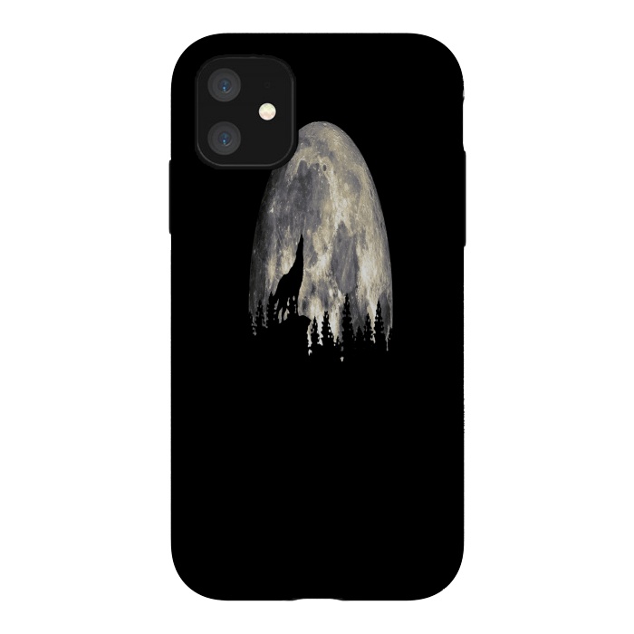 iPhone 11 StrongFit Wild Solitary Wolf by Joanna Vog