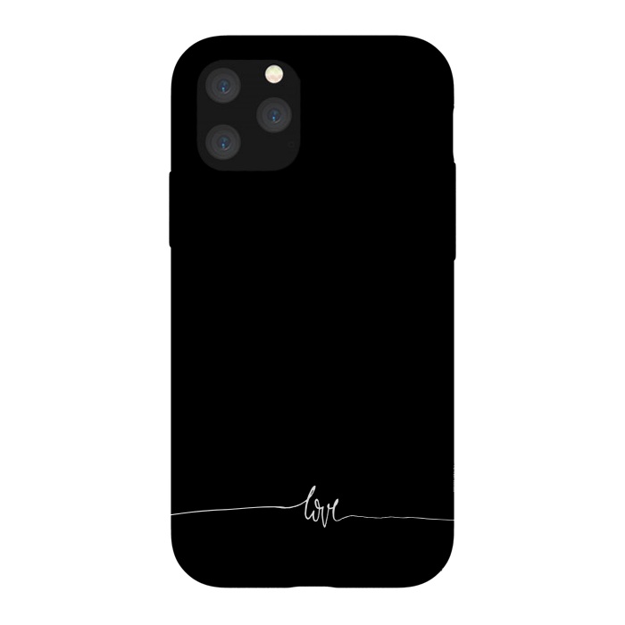 iPhone 11 Pro StrongFit Simply love - on black by DaDo ART