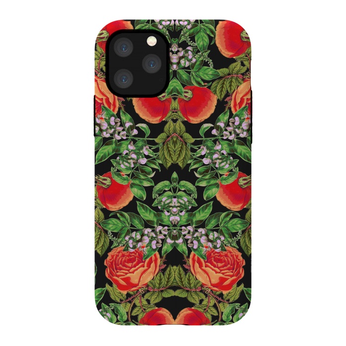 iPhone 11 Pro StrongFit Floral Tomato by Zala Farah