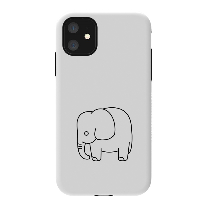 iPhone 11 StrongFit little baby elephant by TMSarts