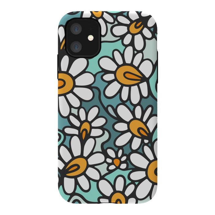 iPhone 11 StrongFit Daisies by Majoih