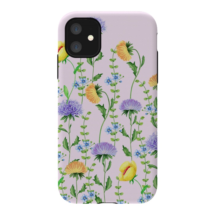 iPhone 11 StrongFit Aster Flora by Creativeaxle
