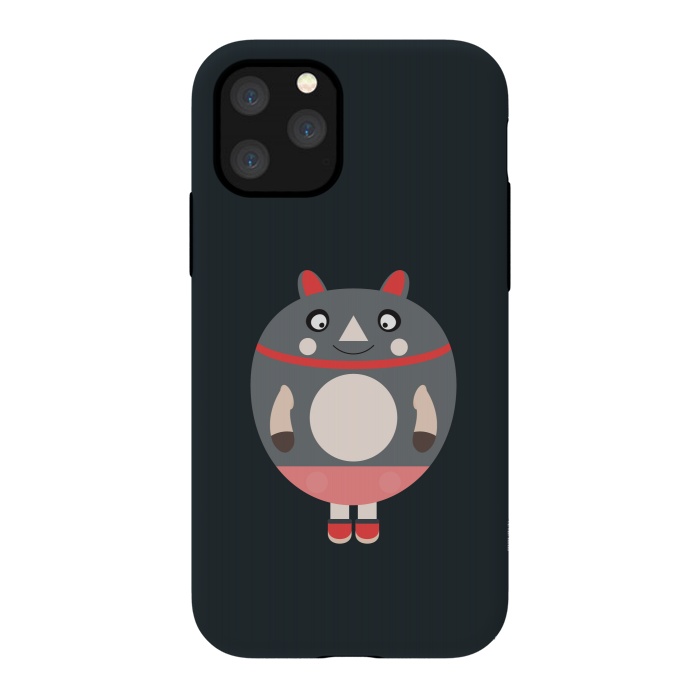 iPhone 11 Pro StrongFit funny fat boy cartoon by TMSarts