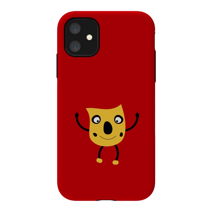 iPhone 11 StrongFit funny happy man by TMSarts