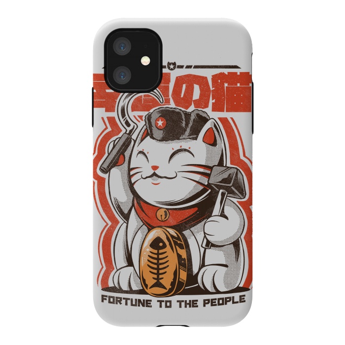 iPhone 11 StrongFit Catnist by Ilustrata