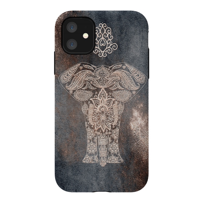 iPhone 11 StrongFit Elepephant Mandala by  Utart