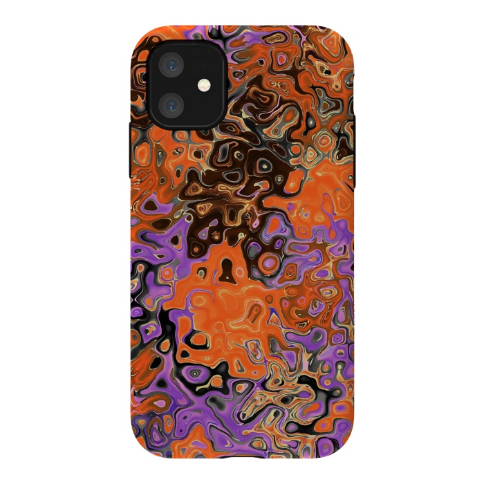 iPhone 11 StrongFit Luminous Liquid Pattern V2 by Creativeaxle