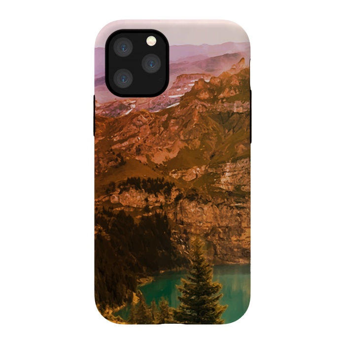 iPhone 11 Pro StrongFit Mountain Valley by Creativeaxle