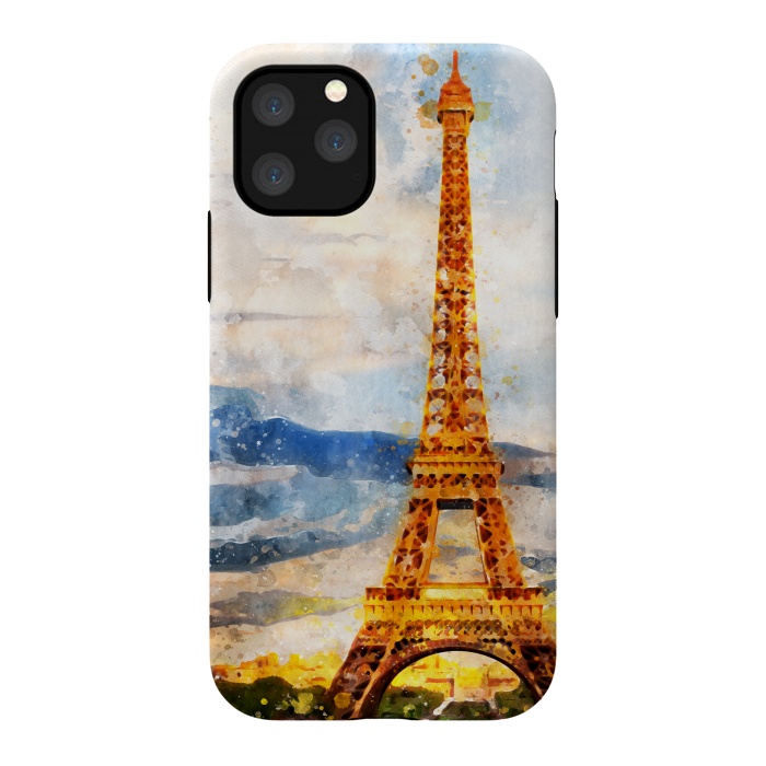 iPhone 11 Pro StrongFit Eiffel Tower by Creativeaxle