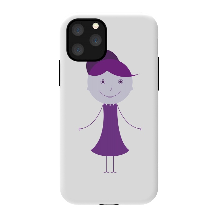 iPhone 11 Pro StrongFit purple girl by TMSarts