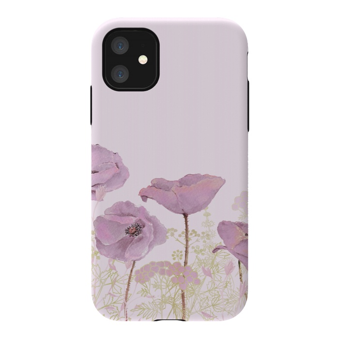 iPhone 11 StrongFit Rose Gold Poppy Dream by  Utart