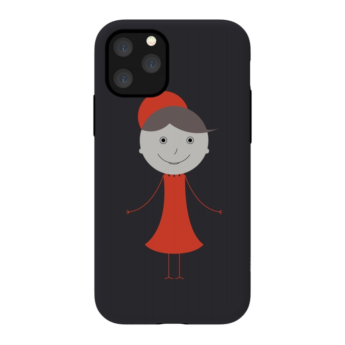 iPhone 11 Pro StrongFit happy girl cartoon by TMSarts