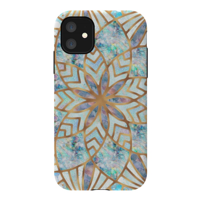 iPhone 11 StrongFit Mother of Pearl Mandala by  Utart