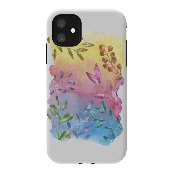 iPhone 11 StrongFit Shades of Leaves by Creativeaxle