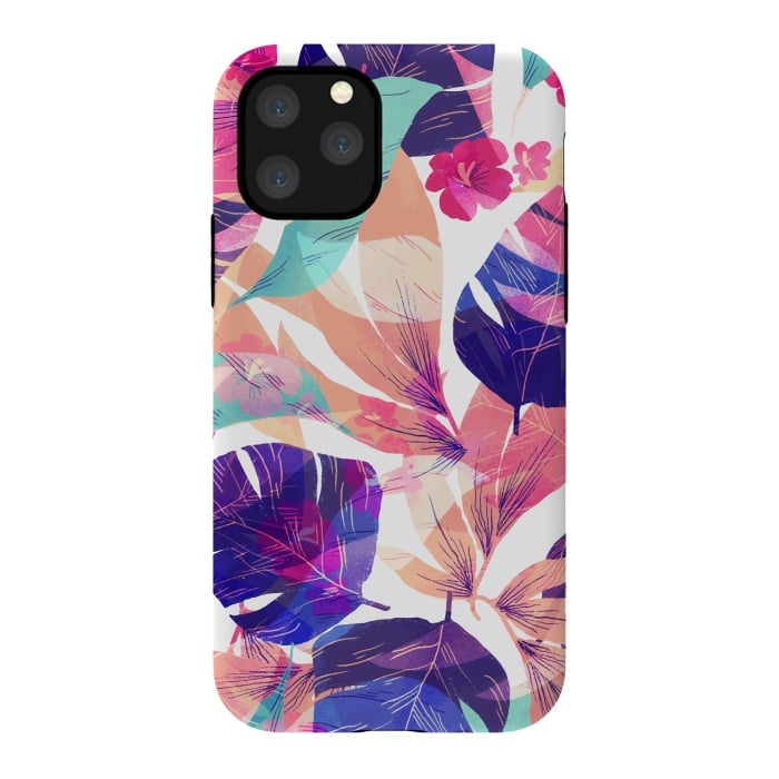 iPhone 11 Pro StrongFit Watercolor summer flowers by Bledi