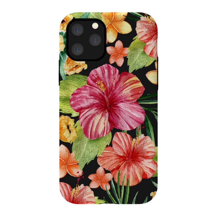iPhone 11 Pro StrongFit Watercolor summer flowers 11 by Bledi