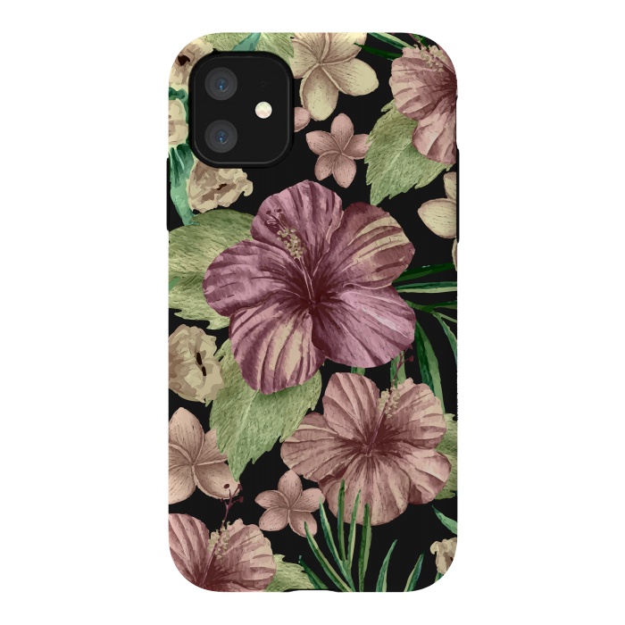 iPhone 11 StrongFit Watercolor summer flowers 15 by Bledi
