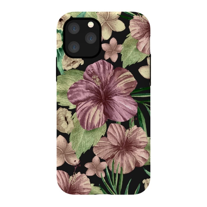 iPhone 11 Pro StrongFit Watercolor summer flowers 15 by Bledi