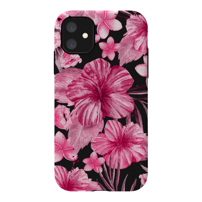 iPhone 11 StrongFit Watercolor summer flowers 16 by Bledi