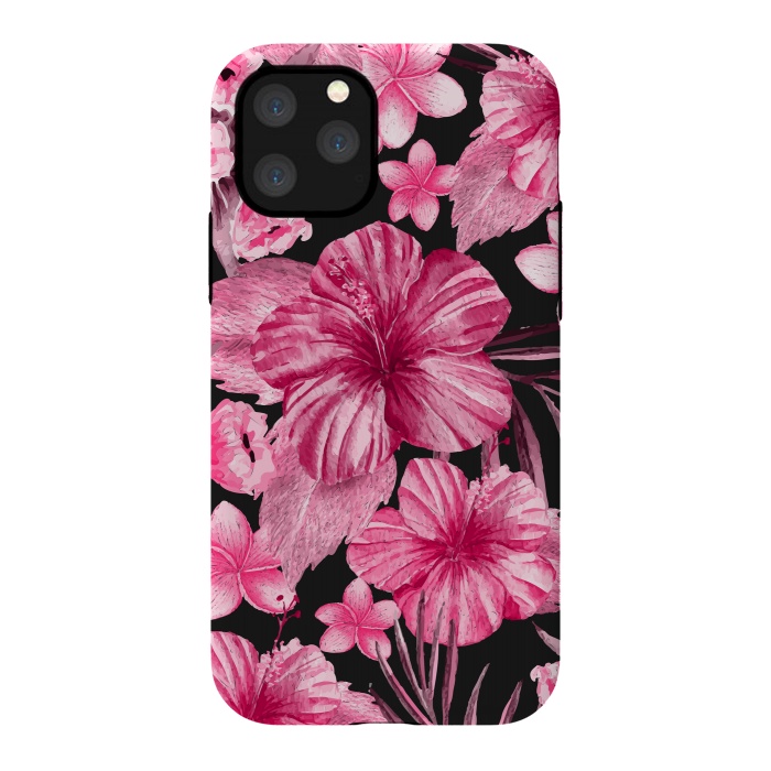 iPhone 11 Pro StrongFit Watercolor summer flowers 16 by Bledi