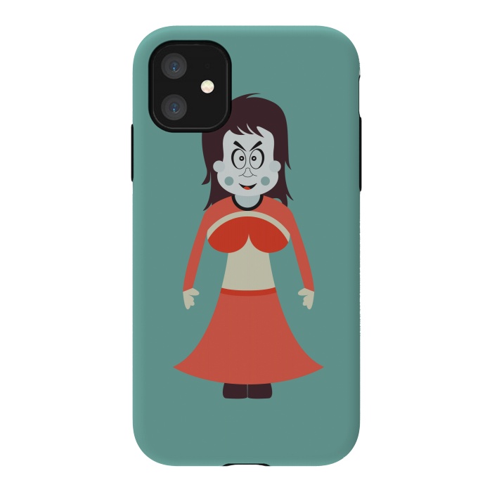 iPhone 11 StrongFit old woman cartoon by TMSarts