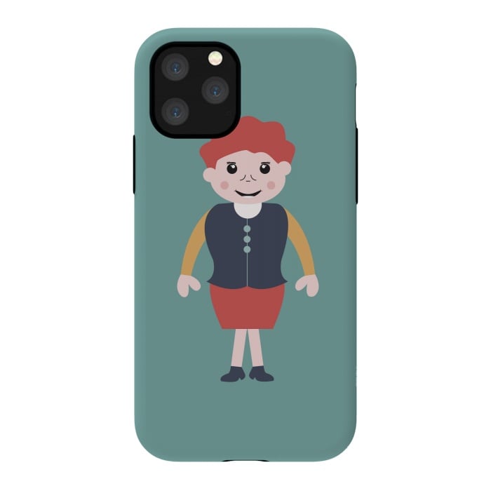 iPhone 11 Pro StrongFit vintage school girl by TMSarts