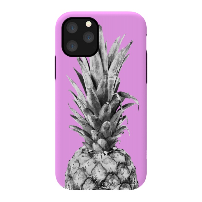 iPhone 11 Pro StrongFit Black, White, Pink Pineapple by Alemi