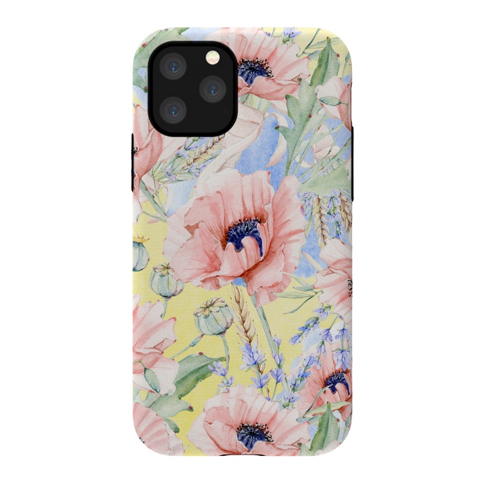 iPhone 11 Pro StrongFit Pastel Summer Poppy Meadow by  Utart