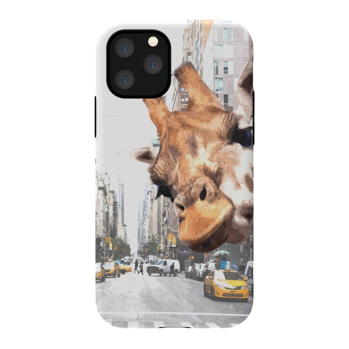 iPhone 11 Pro StrongFit Selfie Giraffe in NYC by Alemi
