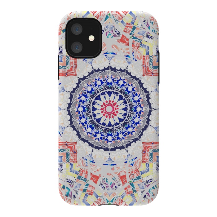 iPhone 11 StrongFit Festival ethnic colorful mandala drawing by Oana 