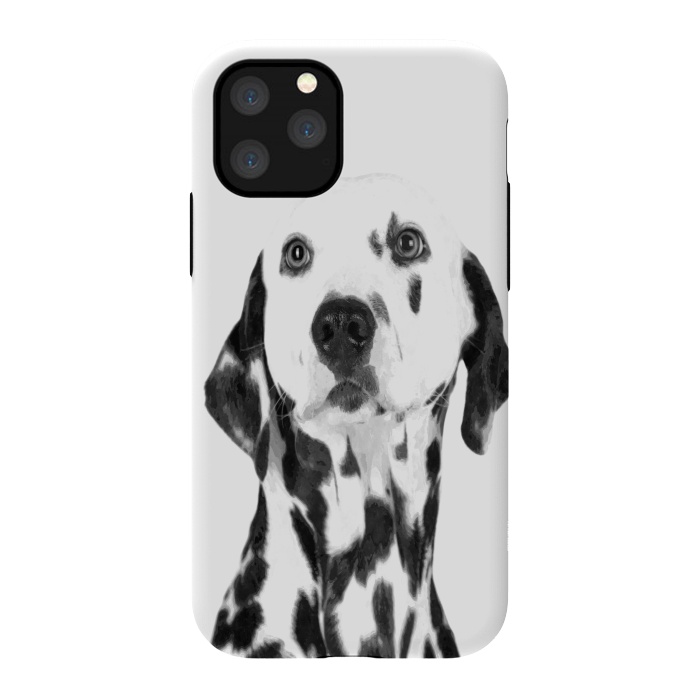 iPhone 11 Pro StrongFit Black and White Dalmatian by Alemi