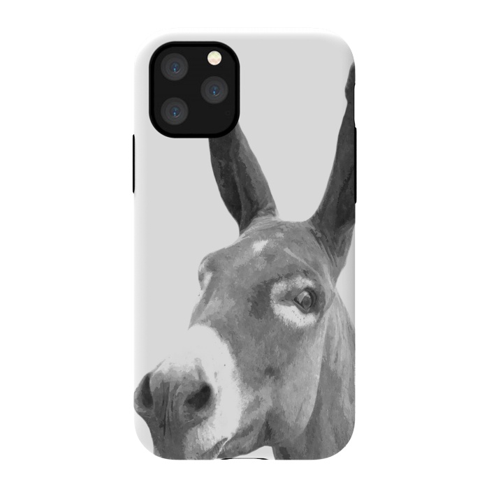 iPhone 11 Pro StrongFit Black and White Donkey by Alemi