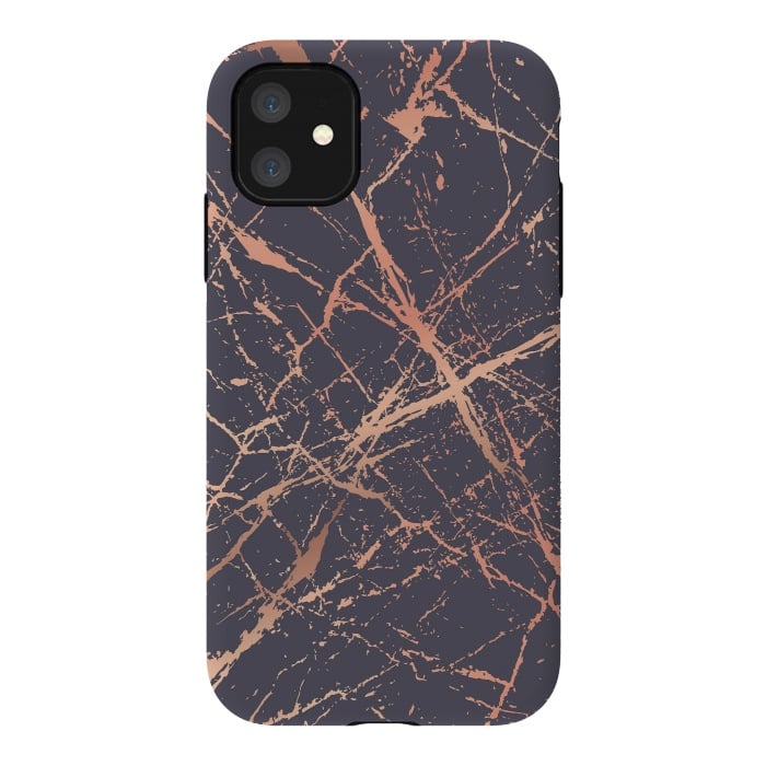 iPhone 11 StrongFit Copper Splatter 001 by Jelena Obradovic
