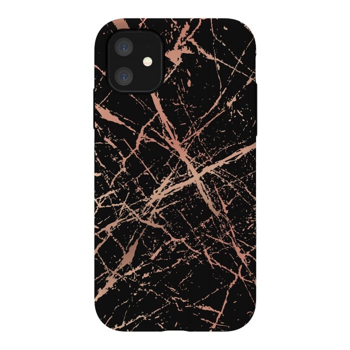 iPhone 11 StrongFit Copper Splatter 003 by Jelena Obradovic