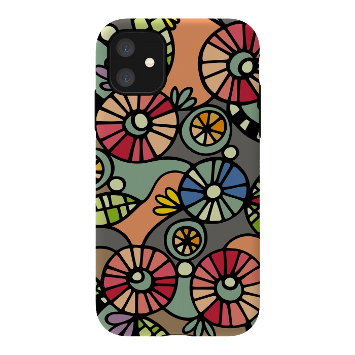 iPhone 11 StrongFit Wild Flowers by Majoih