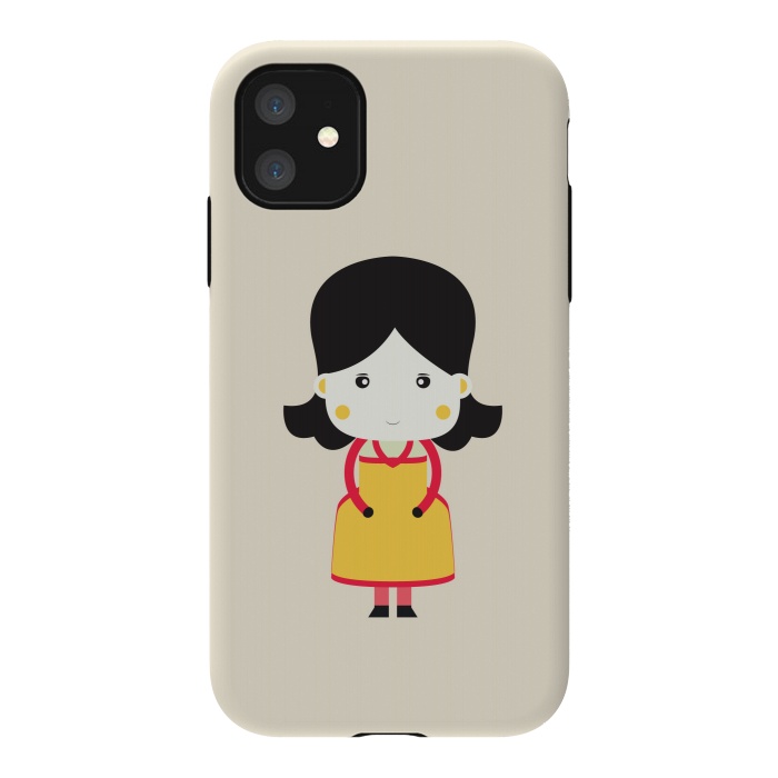 iPhone 11 StrongFit cute little girl by TMSarts