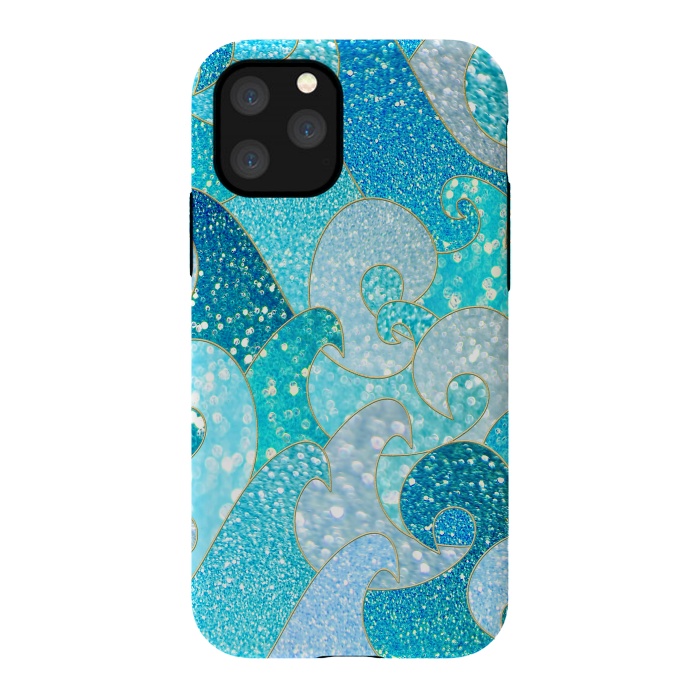 iPhone 11 Pro StrongFit Mermaid Ocean Glitter Waves by  Utart