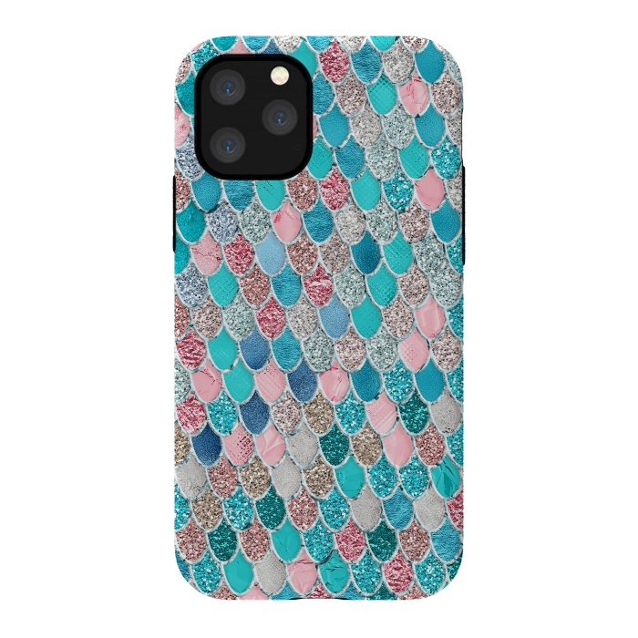 iPhone 11 Pro StrongFit Summer Pastel Glitter Mermaid Scales by  Utart